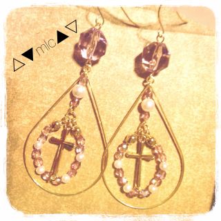 purple cross*ピアス(ピアス)