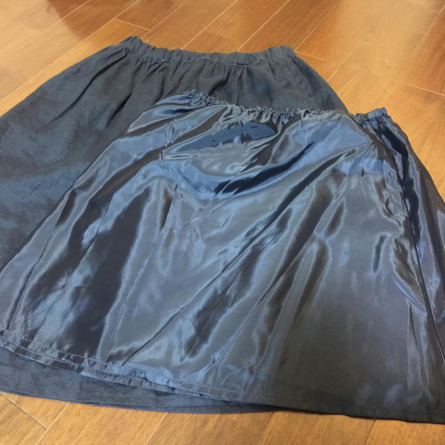 MUJI (無印良品)(ムジルシリョウヒン)の無印良品 麻スカート レディースのスカート(ひざ丈スカート)の商品写真