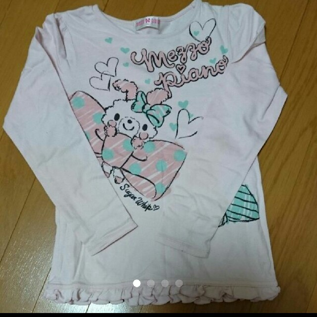 mezzo piano(メゾピアノ)のロンT(メゾピアノ) キッズ/ベビー/マタニティのキッズ服女の子用(90cm~)(Tシャツ/カットソー)の商品写真