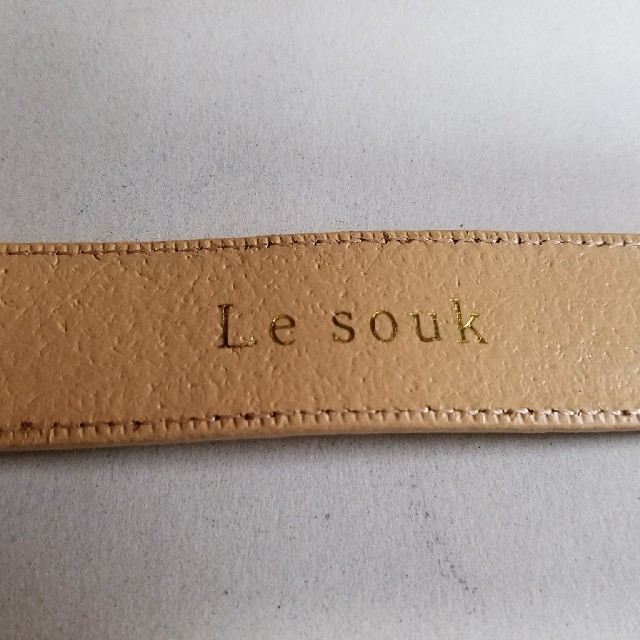 Le souk(ルスーク)の【まっこ様専用】ベルト/イタリア製/Lesouk/本革/ベージュ メンズのファッション小物(ベルト)の商品写真