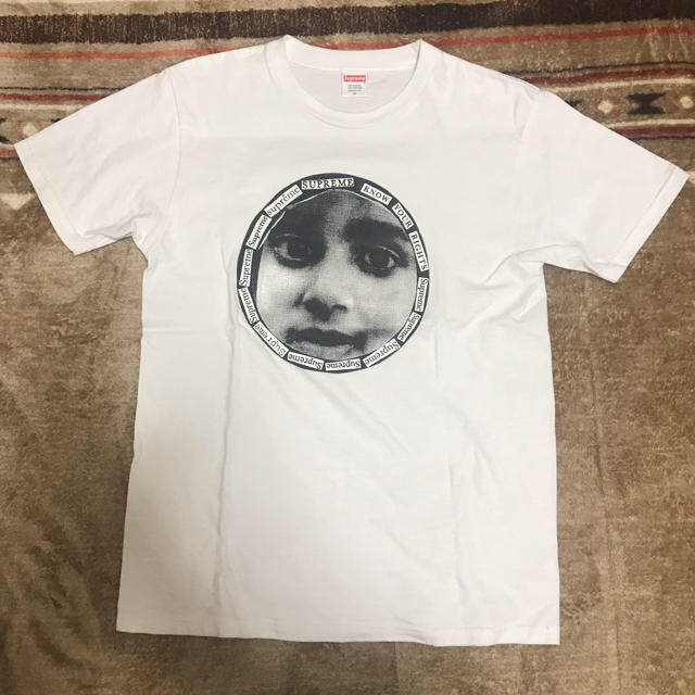 supreme know your rights tee white