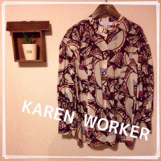 KAREN WALKER(カレンウォーカー)のカレンウォーカー シルク100%ブラウス レディースのトップス(シャツ/ブラウス(長袖/七分))の商品写真