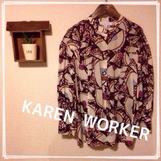 カレンウォーカー(KAREN WALKER)のカレンウォーカー シルク100%ブラウス(シャツ/ブラウス(長袖/七分))