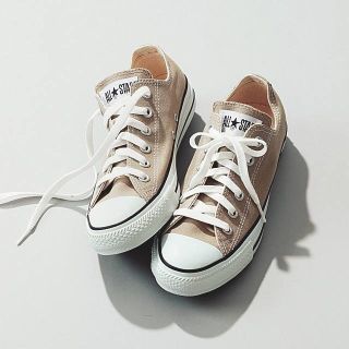 コンバース(CONVERSE)の箱入りタグ付き☆コンバースベージュ23センチ(スニーカー)