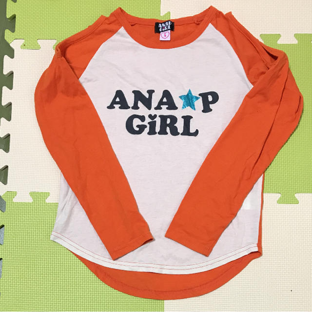 ANAP Kids(アナップキッズ)のANAP GIRL 肩開きロンT キッズ/ベビー/マタニティのキッズ服女の子用(90cm~)(Tシャツ/カットソー)の商品写真