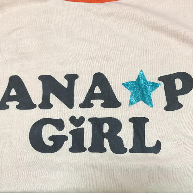 ANAP Kids(アナップキッズ)のANAP GIRL 肩開きロンT キッズ/ベビー/マタニティのキッズ服女の子用(90cm~)(Tシャツ/カットソー)の商品写真