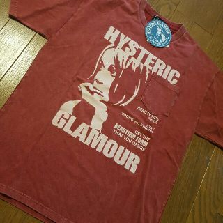 ヒステリックグラマー(HYSTERIC GLAMOUR)の新品 完売 ヒステリックグラマー Tシャツ レッド ビンテージ加工ヒスガール M(Tシャツ/カットソー(半袖/袖なし))