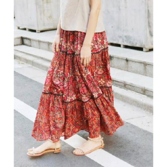 IENA(イエナ)のイエナ パネルマキシスカート レディースのスカート(ロングスカート)の商品写真