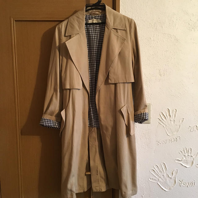 ZARA チェックトレンチ