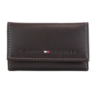 トミーヒルフィガー(TOMMY HILFIGER)の新品 トミーヒルフィガー キーケース ブランウ レザー 31TL17X005(キーケース)