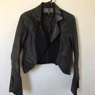 ブラックバイマウジー(BLACK by moussy)のBLACKBYMOUSSYリアルライダースジャケット(ライダースジャケット)