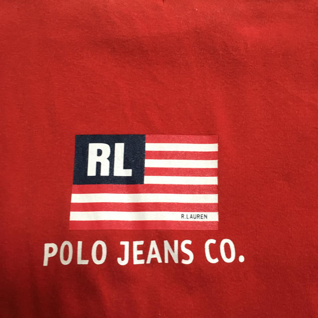 POLO RALPH LAUREN(ポロラルフローレン)の人気のPOLO ポロジーンズの星条旗ロゴ Tシャツ ラルフローレン レディースのトップス(Tシャツ(半袖/袖なし))の商品写真