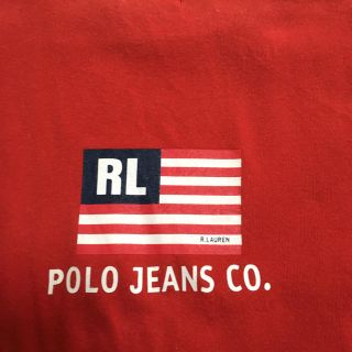 ポロラルフローレン(POLO RALPH LAUREN)の人気のPOLO ポロジーンズの星条旗ロゴ Tシャツ ラルフローレン(Tシャツ(半袖/袖なし))