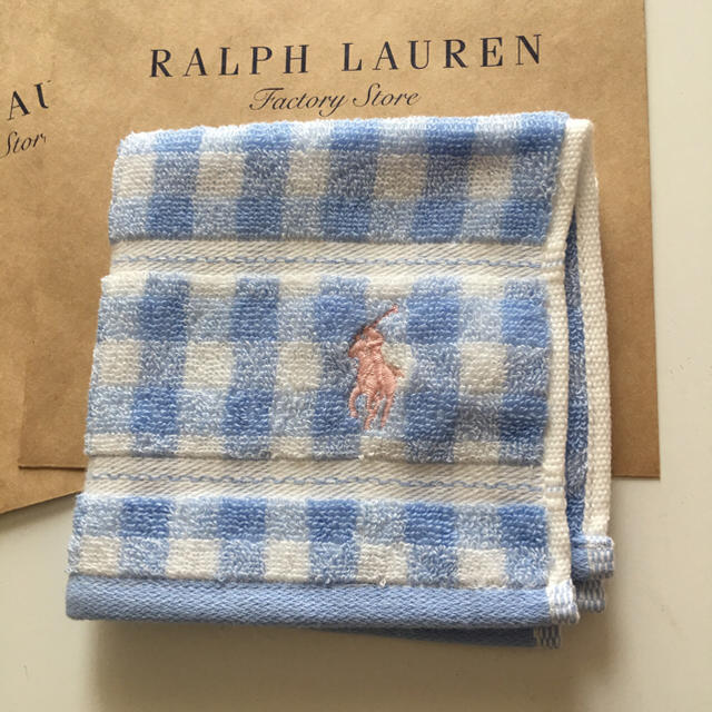 Ralph Lauren(ラルフローレン)のラルフローレン タオルハンカチ レディースのファッション小物(ハンカチ)の商品写真