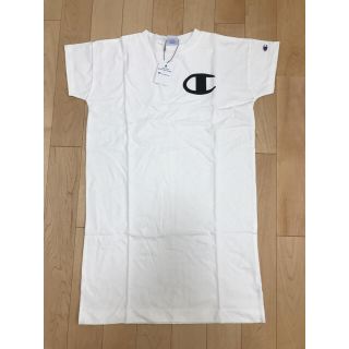 チャンピオン(Champion)のChampion×GLR コットンワンピース ホワイト(ひざ丈ワンピース)