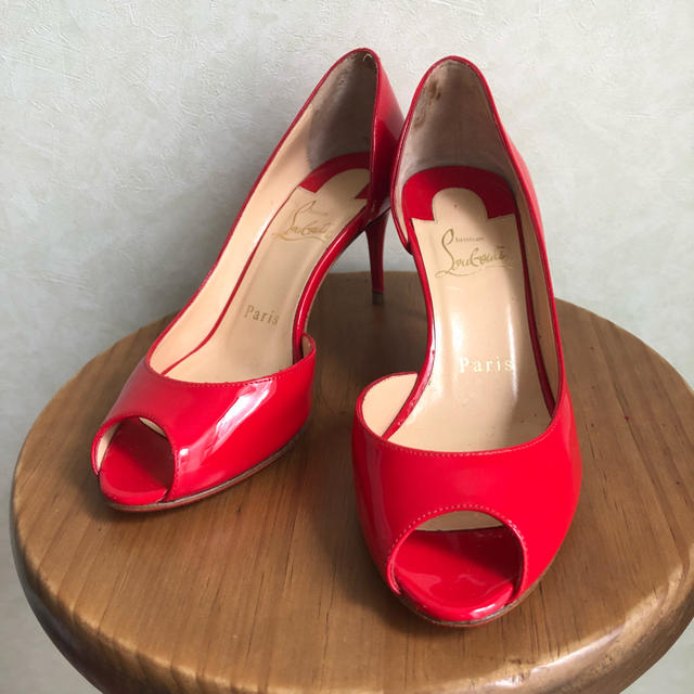 クリスチャンルブタン Louboutin オープントゥパンプス iece.ie