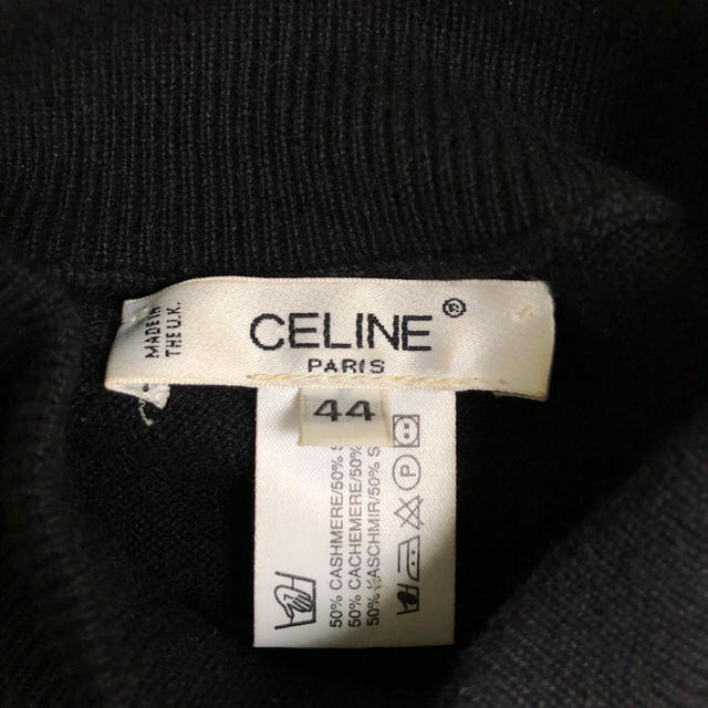 celine(セリーヌ)のセリーヌ CELINE カシミア×シルク 半袖ニット★ヴィンテージ古着 レディースのトップス(ニット/セーター)の商品写真