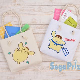 ポムポムプリン(ポムポムプリン)の本日限定価格！サンリオ ポムポムプリン ロープ帆布トートバッグ 2種(トートバッグ)