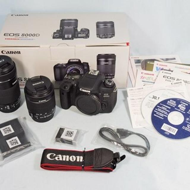 驚きの価格 Canon 小籠包 Canon EOS 8000D ダブルズームキット デジタル一眼