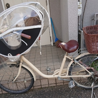 オージーケー(OGK)の子供のせ自転車 前のせ用レインカバーつき(自転車)