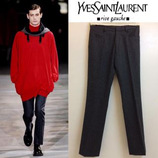 サンローラン(Saint Laurent)のYVES SAINT LAURENT 2007AW ITALY製 ウールパンツ(スラックス)