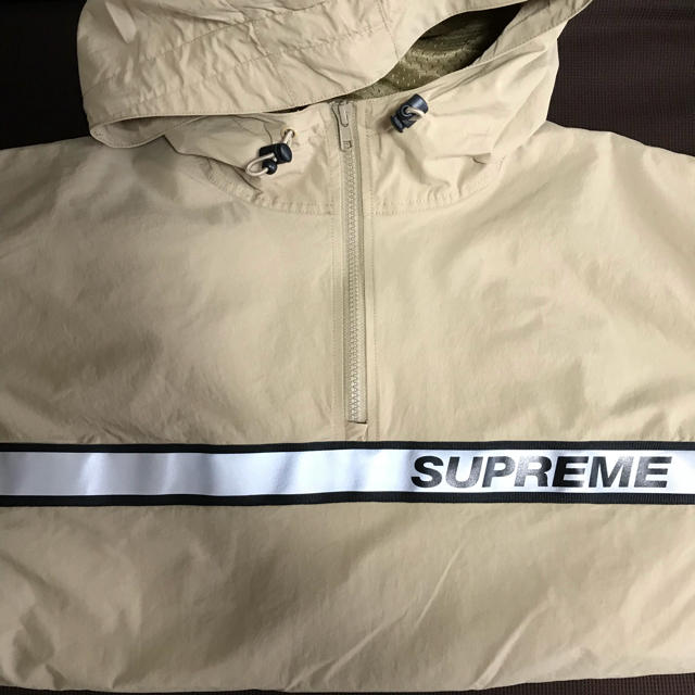 XL タン supreme reflective taping hooded