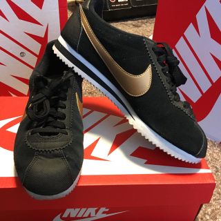 ナイキ(NIKE)のNIKE コルテッツ レザー ゴールド(スニーカー)