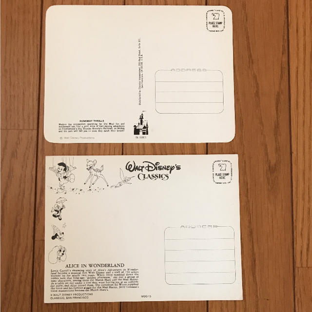 Disney(ディズニー)のディズニー ポストカード(海外限定品) エンタメ/ホビーのコレクション(使用済み切手/官製はがき)の商品写真