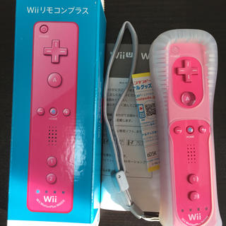 ウィー(Wii)のWiiリモコンプラス ピンク 美品(家庭用ゲーム機本体)