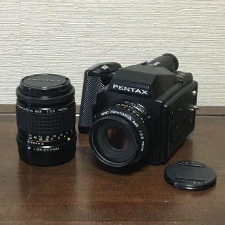 ペンタックス(PENTAX)のPENTAX  645 中判フィルムカメラ 75mm 150mm レンズセット(フィルムカメラ)