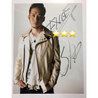 エグザイル(EXILE)のEXILE SHUN 直筆サイン入りポラ 清木場俊介(ミュージシャン)