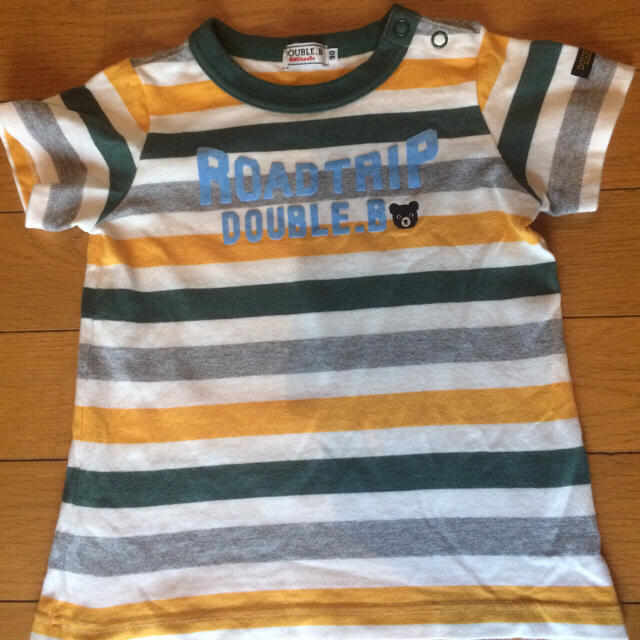 mikihouse(ミキハウス)のダブルBボーダーTシャツ キッズ/ベビー/マタニティのキッズ服男の子用(90cm~)(その他)の商品写真