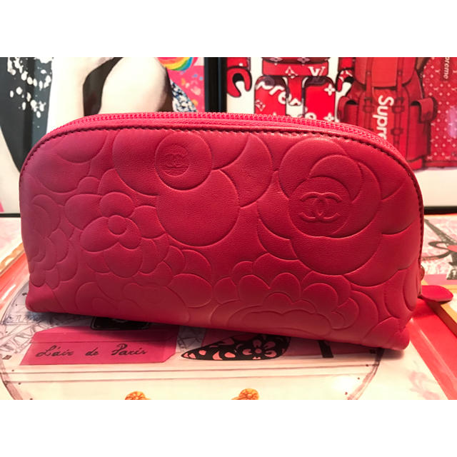 Chanel シャネル可愛いカメリアポーチ ピンクの通販 By Norip S Shop シャネルならラクマ