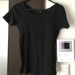 ユニクロ(UNIQLO)のユニクロ リブバレエネックT(Tシャツ(半袖/袖なし))