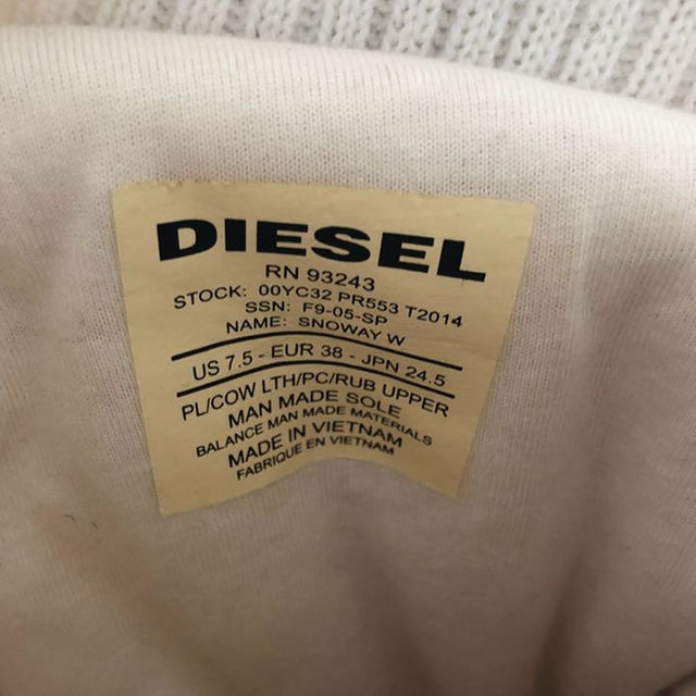 DIESEL(ディーゼル)のディーゼル スノーブーツ レディースの靴/シューズ(ブーツ)の商品写真