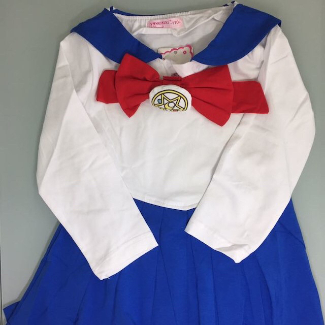 ★新品★可愛い セーラームーン コスプレ 衣装 ワンピース 130㎝ キッズ/ベビー/マタニティのキッズ服女の子用(90cm~)(ワンピース)の商品写真