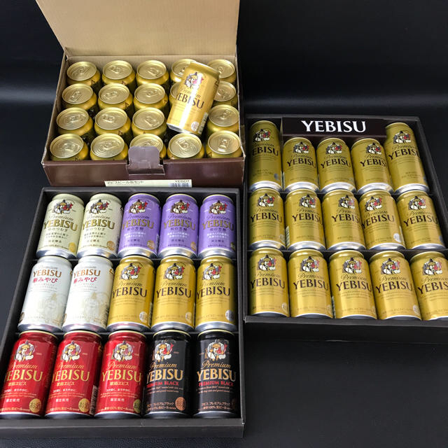 EVISU(エビス)のエビスビール 生ビール 350ml 48本 2ケース分 500ml 2本  食品/飲料/酒の酒(ビール)の商品写真