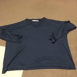 エヴァムエヴァ(evam eva)のevam  eva silk cashmere V neck PO(ニット/セーター)