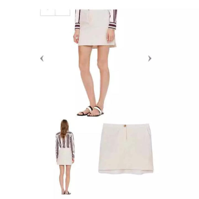 トリーバーチ TORY BURCH スカート 白 ミニスカート - ミニスカート