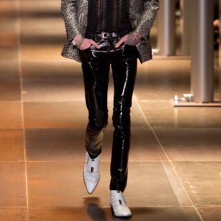 サンローラン(Saint Laurent)のサンローランパリ パテントレザーパンツ 27 saint laurent(スラックス)