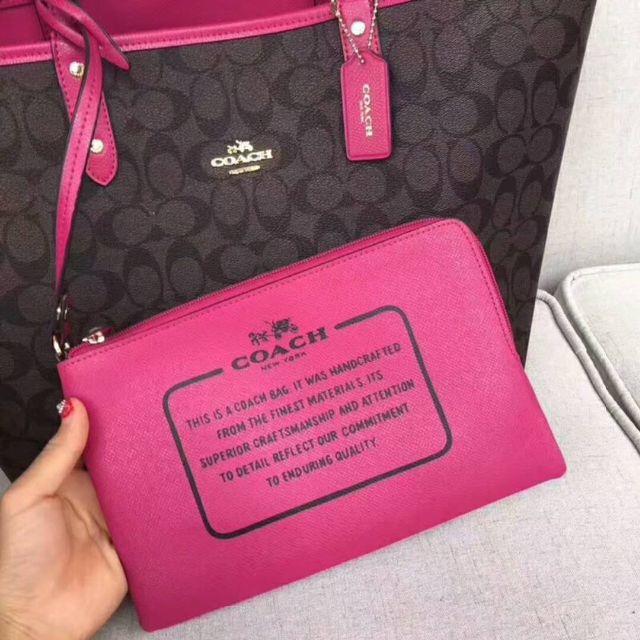 coach トートバッグ ポーチ付き - トートバッグ