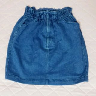 ナイスクラップ(NICE CLAUP)のカットデニムタイトskirt(ミニスカート)