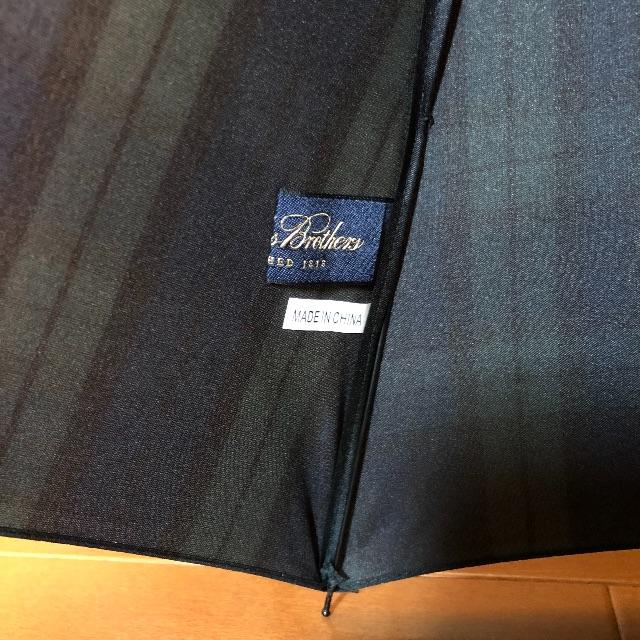 Brooks Brothers(ブルックスブラザース)のブルックスブラザーズ　ブラックウォッチ柄折り畳み傘　新品 メンズのファッション小物(傘)の商品写真