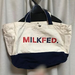 ミルクフェド(MILKFED.)のミルクフェド マリン風ロゴトートバッグ(トートバッグ)