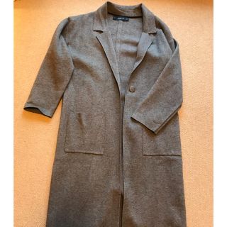 ザラ(ZARA)のZARAグレーニットコート(ロングコート)