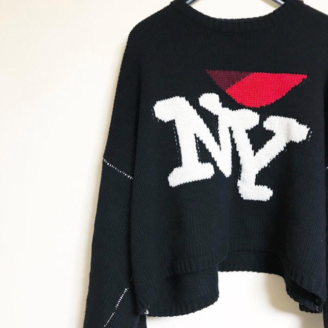 【RAF SIMONS】NY jacquard wool sweater