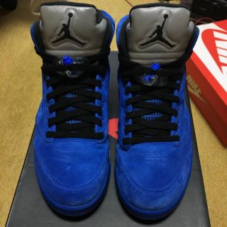 ナイキ(NIKE)のnike airjordan5 bluesuede us10(スニーカー)