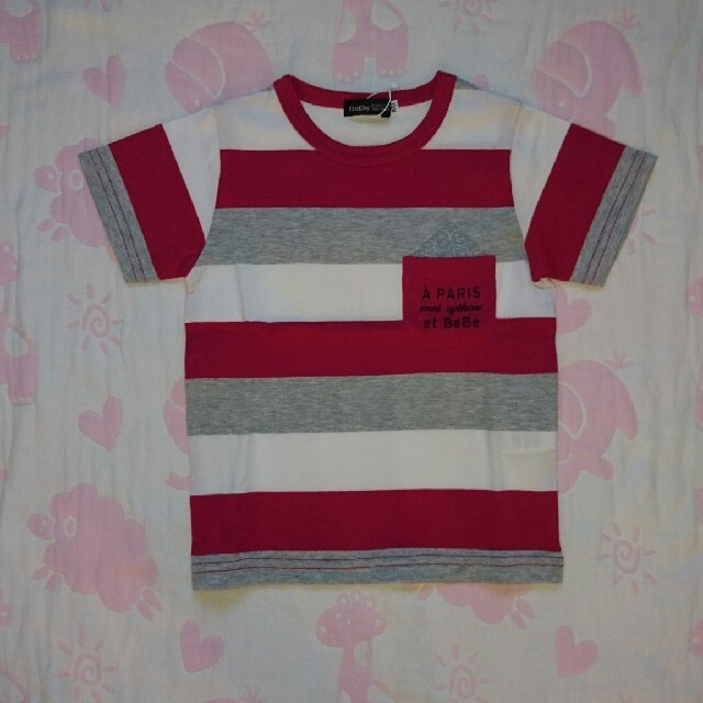 BeBe(ベベ)の新品  BeBe  Tシャツ  ボーダー キッズ/ベビー/マタニティのキッズ服男の子用(90cm~)(Tシャツ/カットソー)の商品写真