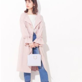 ナチュラルクチュール(natural couture)のキャンディスリーブノーカラートレンチ(トレンチコート)