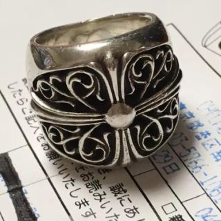 〖№385〗Chrome Hearts オーバルクロスリング19号 ◎美品◎